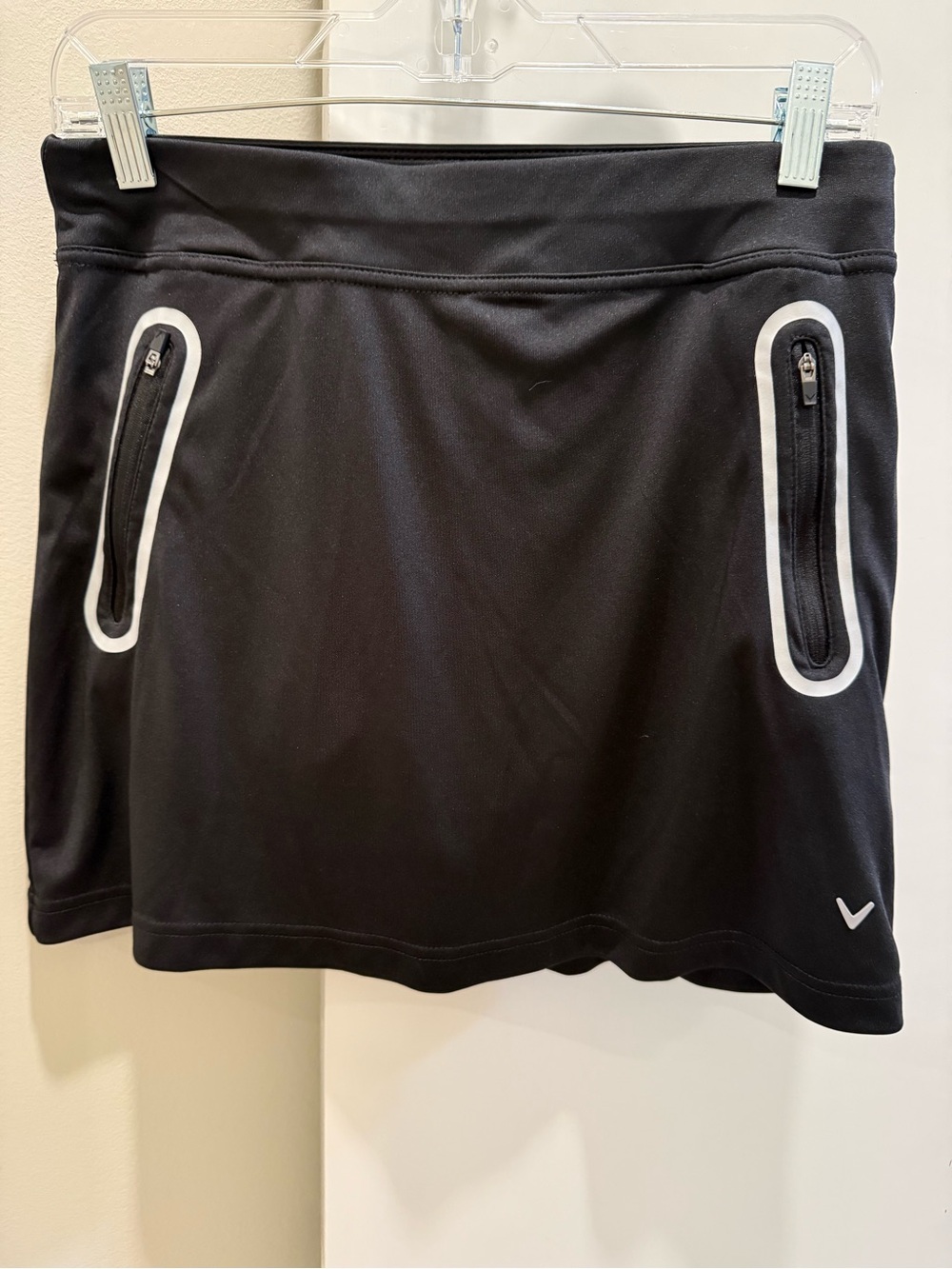 Black Callaway Skort with Zip Pockets